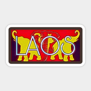 Laos Sticker